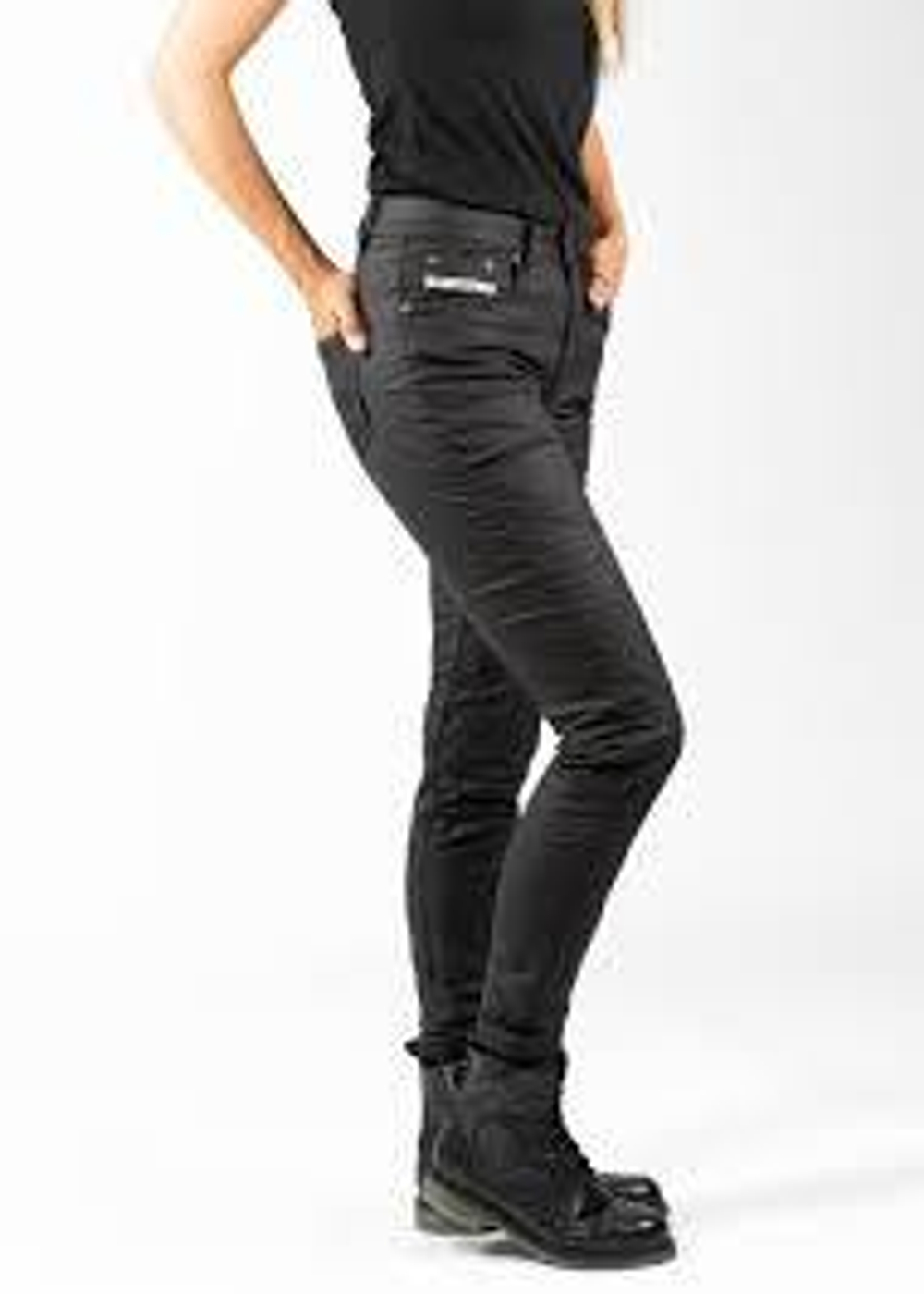 Джинсы Betty Biker Jeggings Black John Doe