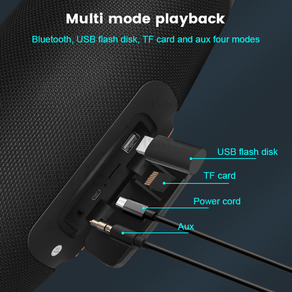 Беспроводная колонка Booms Box 3 RGB (40W/BT/USB/FM)