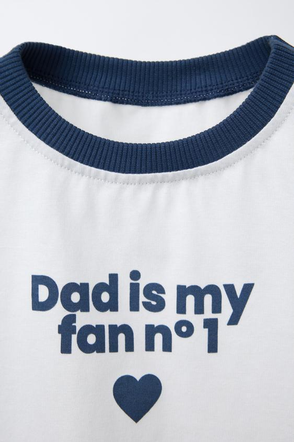 ZARA ФУТБОЛКА С НАДПИСЬЮ, СИНИЙ