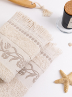 Полотенце махровое, г/к, жак., "Венеция" 70х135, арт. AVEN70-135, цвет: 071121-Бежевый,