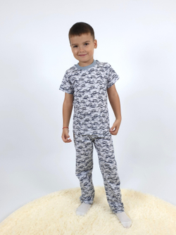 8-71-5 Пижама для мальчика (фуфайка и брюки)