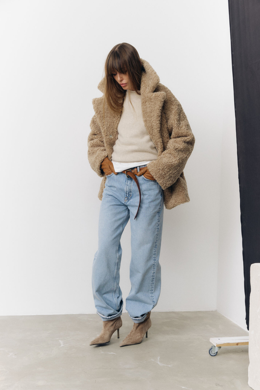 Эко-шуба Тулуп | Бежевый