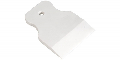 Шпатель резиновый 100 мм, цвет белый