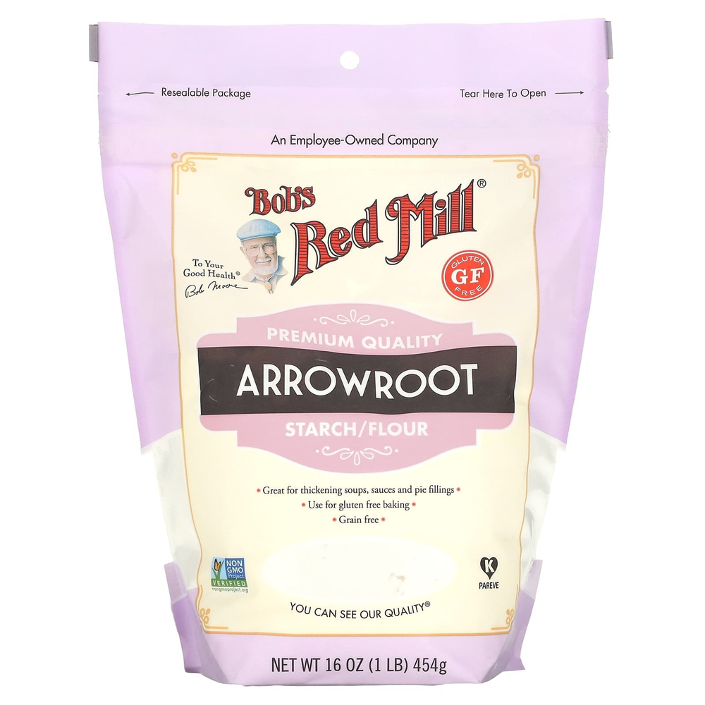 Bob's Red Mill, крахмал/мука из аррорута, без глютена, 454 г (16 унций)