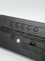 Часы-будильник VST-912 C`/календарь,USB питание, черный корпус.