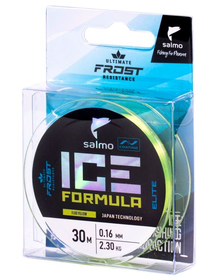 Леска монофильная зимняя Salmo Elite ICE FORMULA Fluo Yellow 030/016