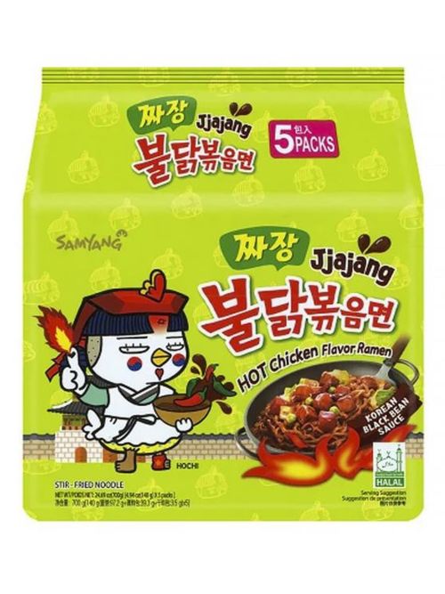Лапша Samyang Jjajang Острая курица 140 г 5 шт