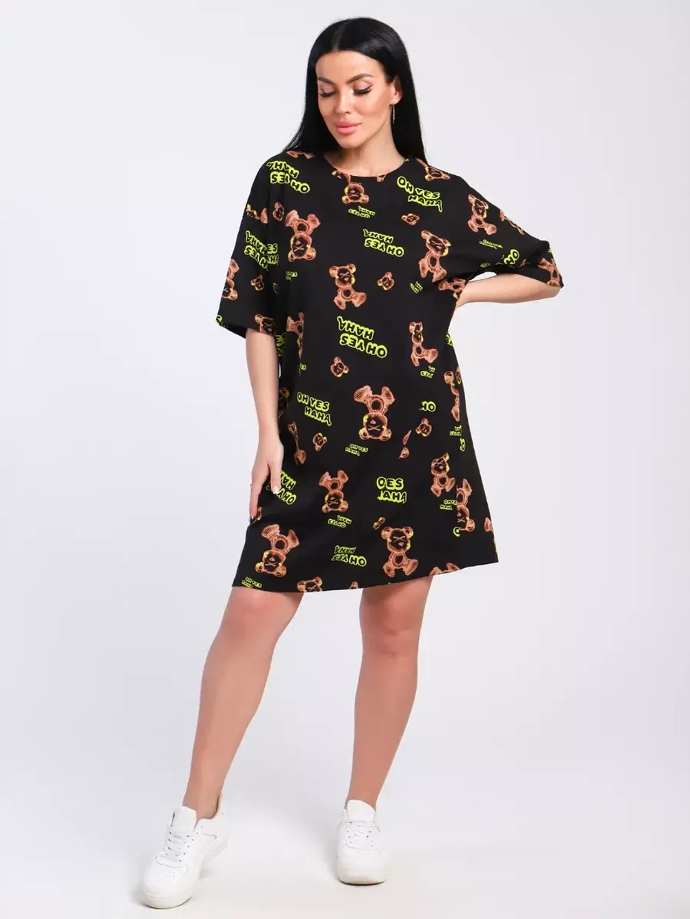 Платье-футболка спортивное оверсайз