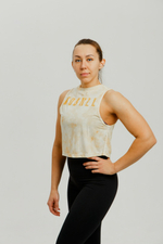 Майка NOBULL желтая в пятнах