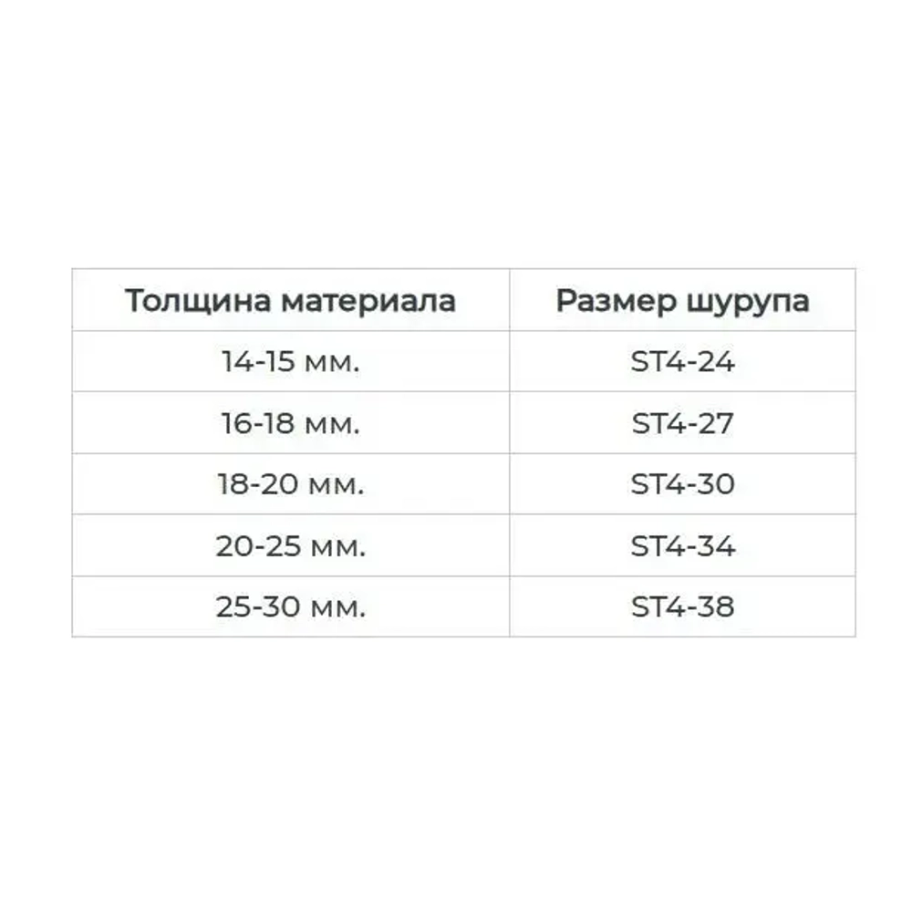 Косой шуруп ST4-27 (100 шт.)