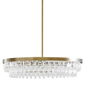 Золотая круглая люстра “Асуан”