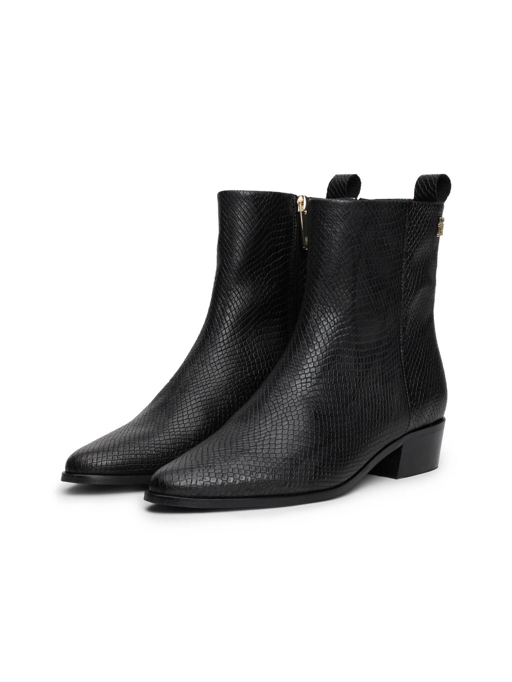 Кожаные ковбойки Tommy Hilfiger - черный(FW0FW08301)