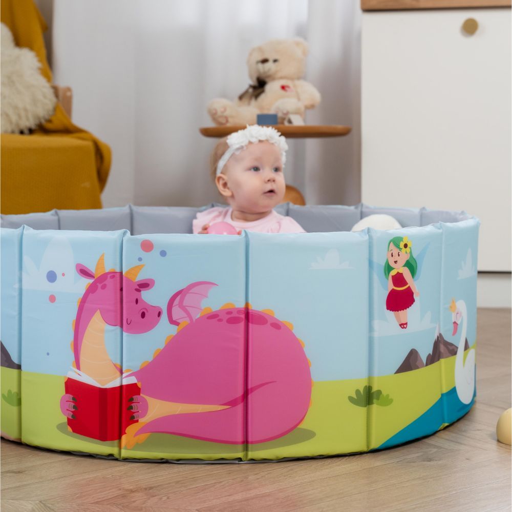 Игрушка Детский сухой бассейн TM Romana Мир приключений Принцессы складной