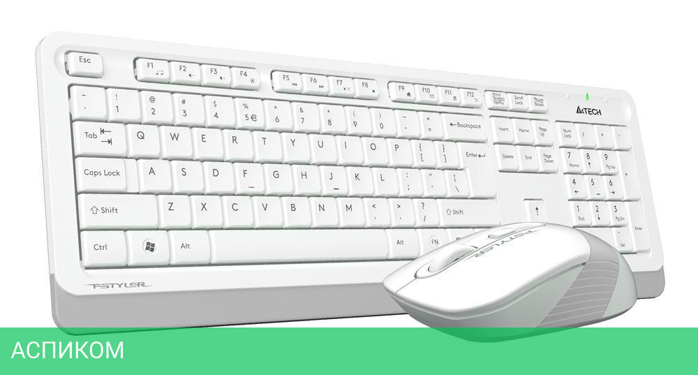Набор периферии A4 Fstyler FG1010 белый/серый