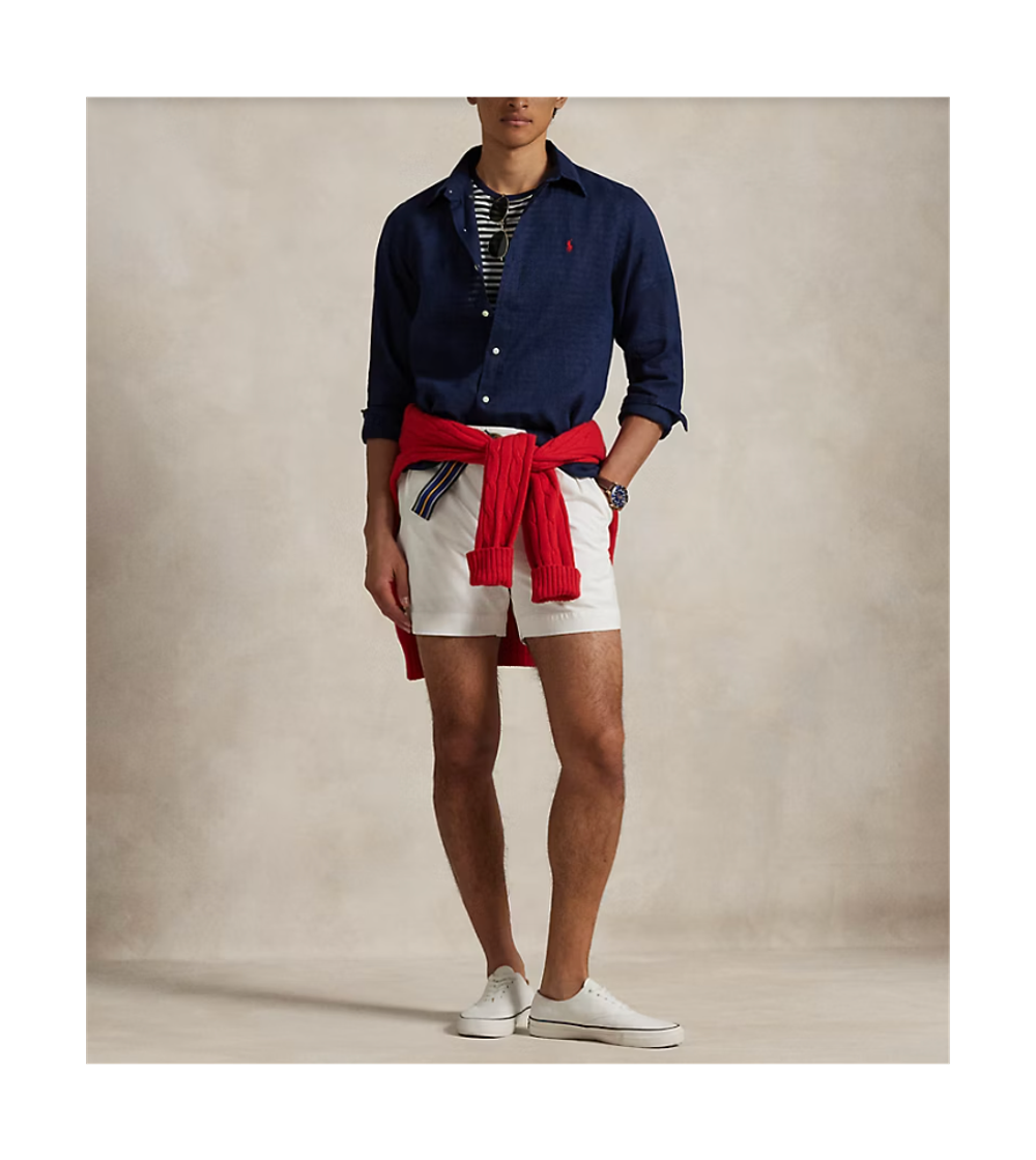 Легкая льняная рубашка Polo Ralph Lauren
