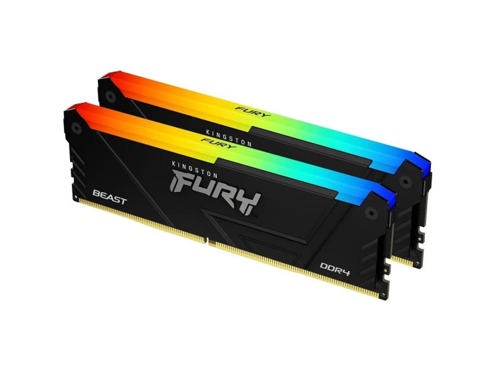 Оперативная память Kingston Fury KF432C16BB2AK2/32, DDR4 2х 32ГБ 3200 МГц, DIMM, RTL