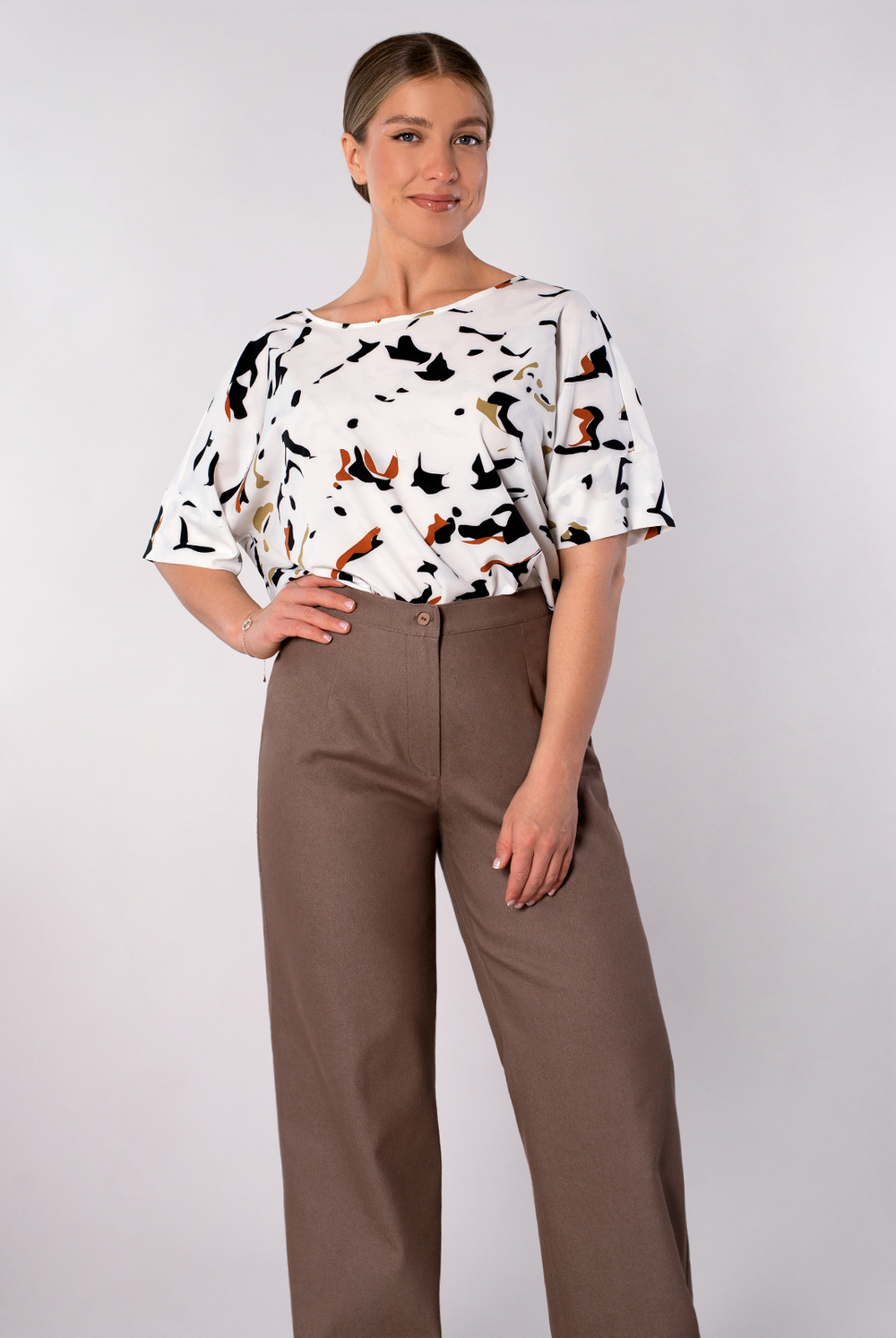 Брюки женские 3667зпб, какао #429Кк023667зпб