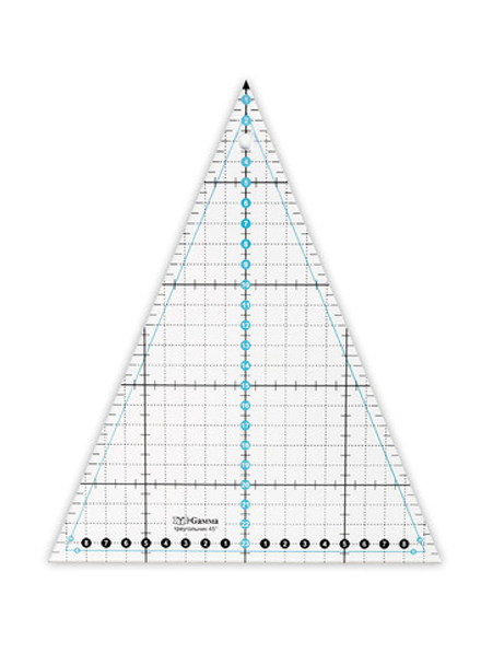 "Gamma"   QRL-08   Линейка для пэчворка   24 см х 20 см  в пакете