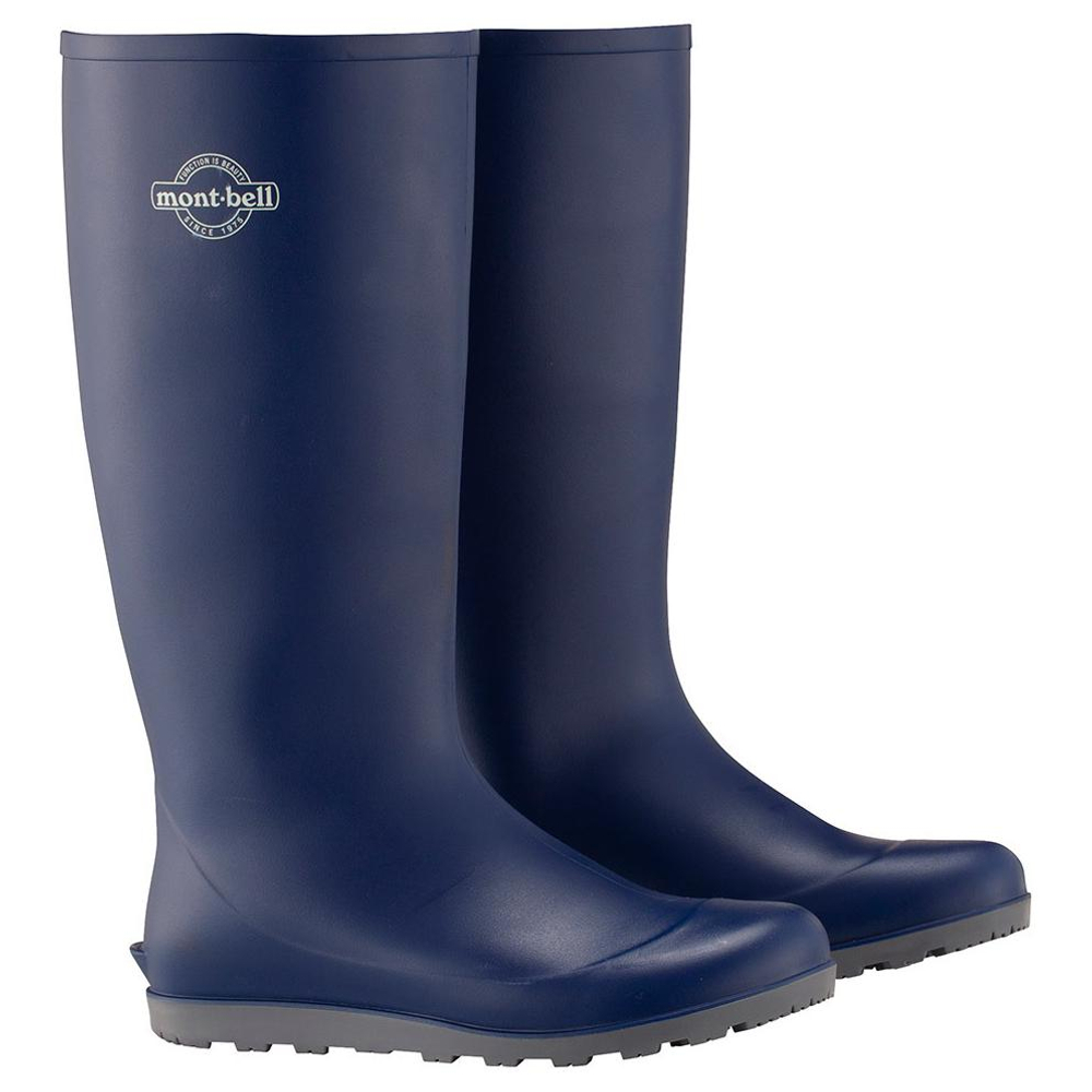 MONTBELL Waterproof And Wear resistant Knee High Rain Boots Unisex Blue
