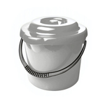 Ведро "Etna" круглое с крышкой с носиком для слива 9л (серый)