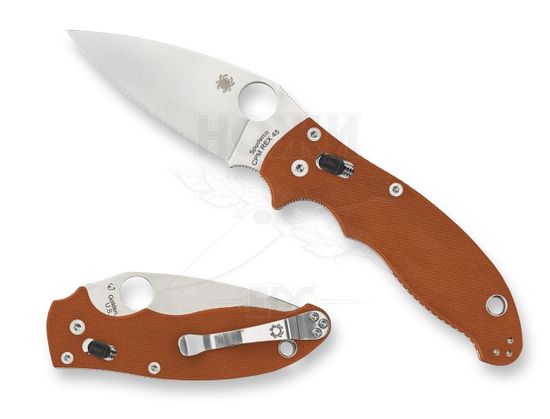 Складной нож Spyderco Manix 2 101GPBORE2 c клинком из стали CPM-REX 45, рукоять G10