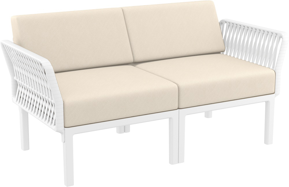 Комплект пластиковой мебели Siesta Contract Portofino Lounge, белый, бежевый