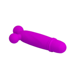 Лиловый вибратор Goddard со стимулирующими шариками - 11,8 см. (Цвет: лиловый)