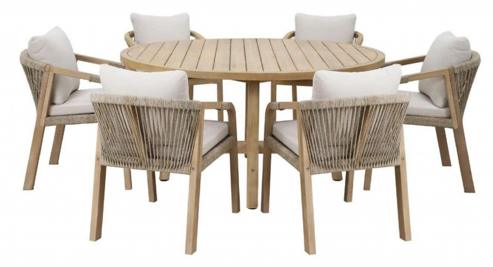 Стол деревянный обеденный Tagliamento Rimini д150, натуральный