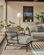 Кресло Mareluz из черной стали