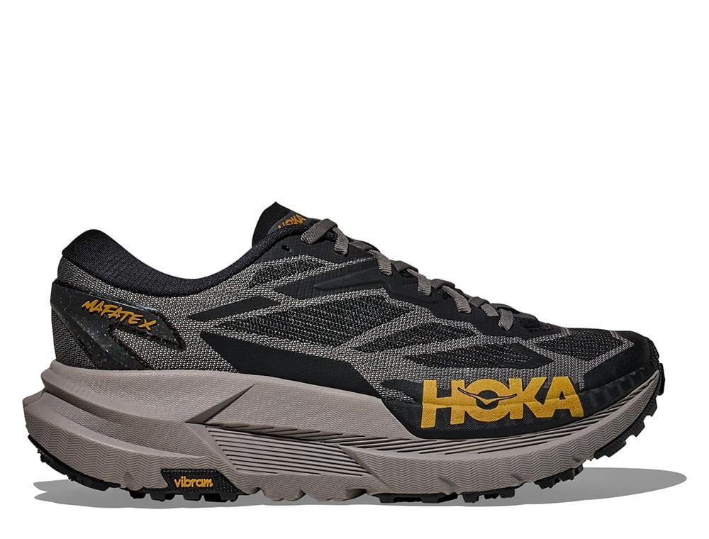 Кроссовки для бега мужские Hoka Mafate X M Серо-медовые