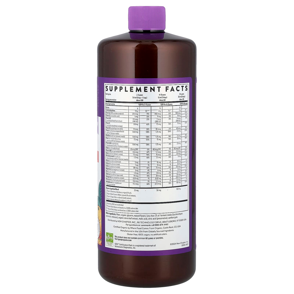 New Chapter, жидкие мультивитамины, апельсин и манго, 887 мл (30 жидк. унций)