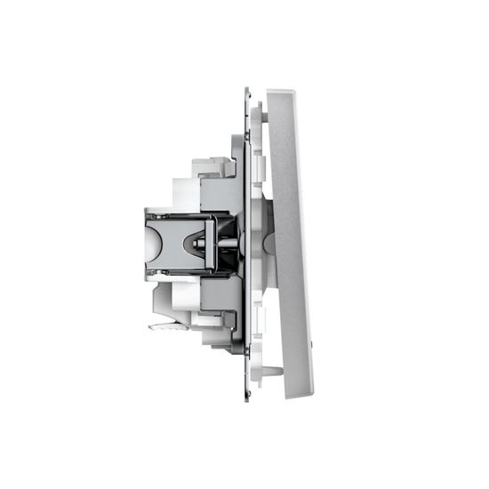 Выключатель 1-кл. ArtGallery 10AX с подсветкой быстрозажим. клем. механизм алюм. SE GAL000313S