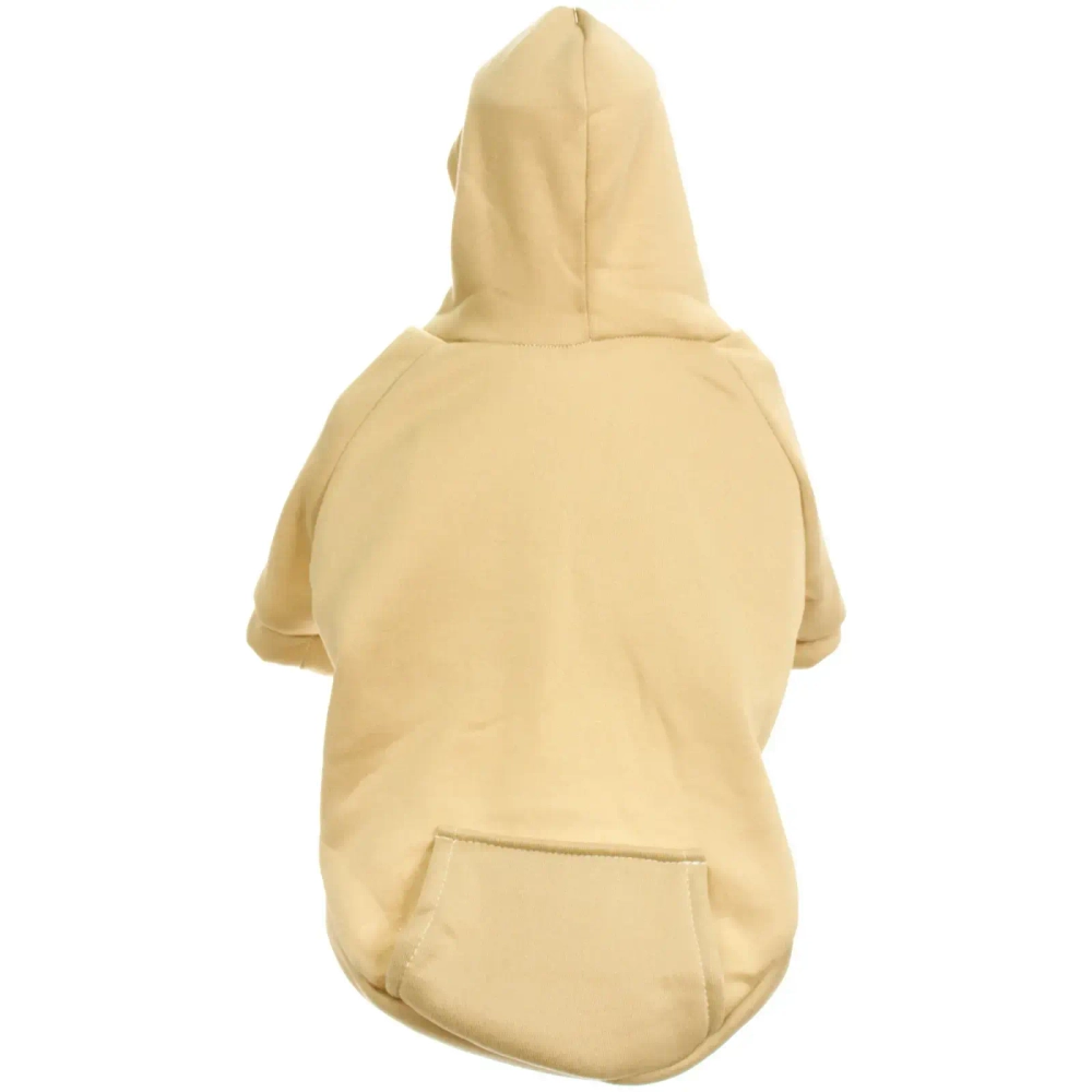 Кофта - толстовка для мелких пород собак «BRO Style», цвет молочный, р L (на флисе)