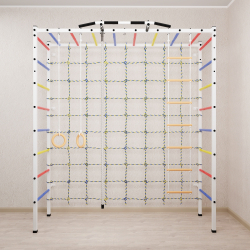 Спортивный комплекс Sv Sport П 4010 (Турник/Канат/Кольца/Лестница/Сетка)