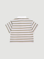 Поло оверсайз Mjölk Полоска серая