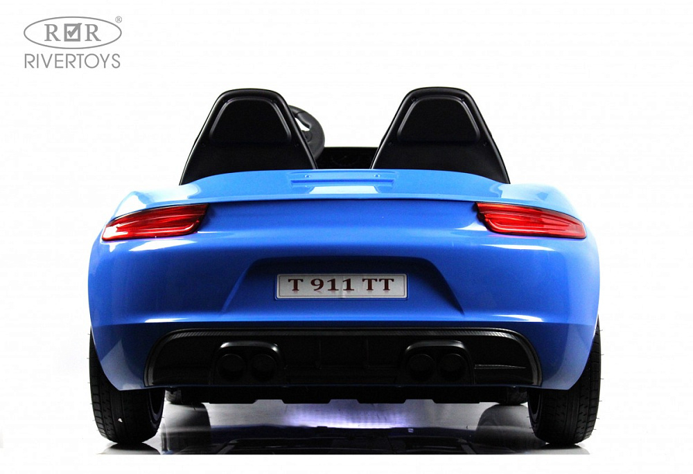 Детский электромобиль RiverToys Porshe Cayman T911TT синий