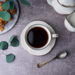 Чайная пара 200 мл d 9,3 см h7,2 см Gold Aristocrat Noble [6]