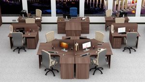 Офисная мебель Стандарт-Pro ясень шимо темный