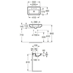 УМЫВАЛЬНИК ROCA DAMA-N 550*460
