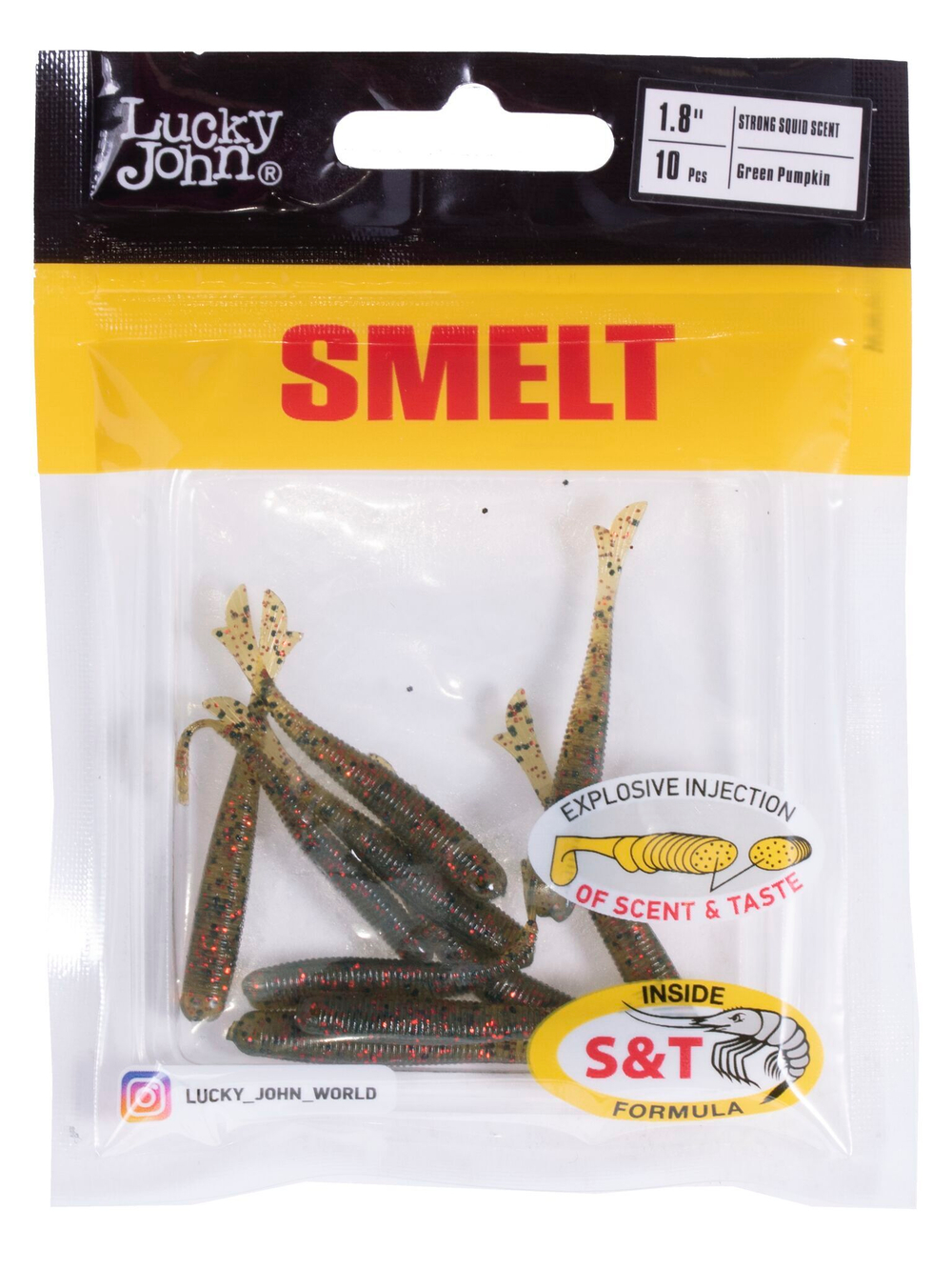 Слаги съедобные искусственные LJ Pro Series Smelt 1,8in (04.60)/PA03 10шт.