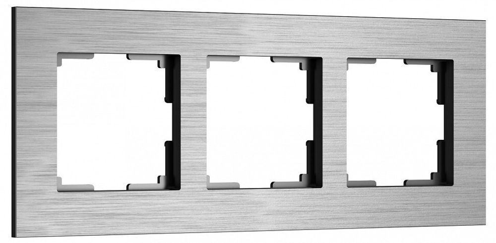 Рамка на 3 поста Werkel AluMax алюминий W0033506