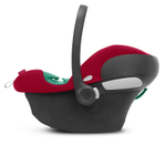 Коляска 3 в 1 Cybex Priam IV Matt Black complete и автокресло Aton B2 i-Size Dynamic Red Off White