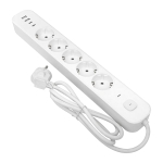 Удлинитель LUX 5 гнезд 2USB 2,4А+2type-C 5 метров 1,5мм2 EKF
