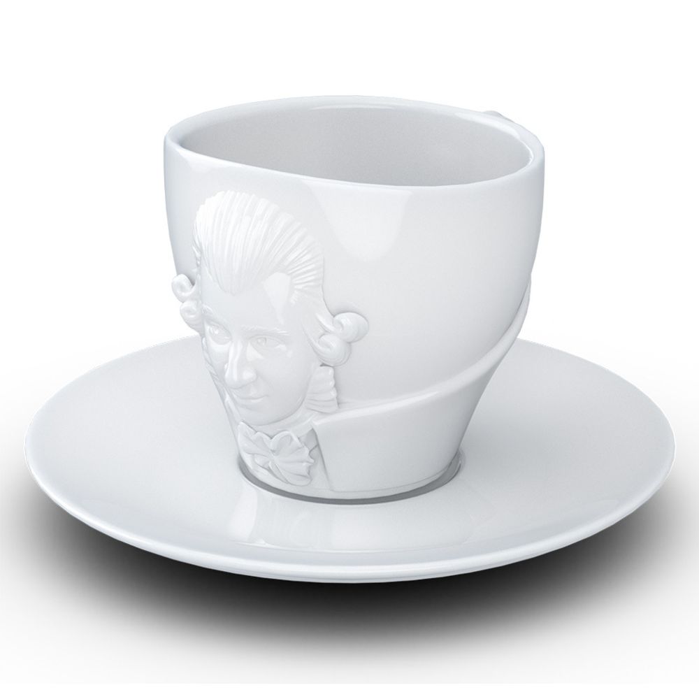 Чайная пара Talent, Wolfgang Amadeus Mozart, 260 мл, белая