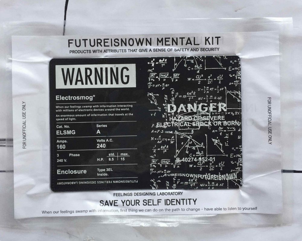 Обложка для паспорта Futureisnown Save Identity Holder Черная