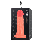 Фаллоимитатор с изогнутой головкой 20см на присоске ToyFa RealStick Caliber 983015