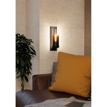 Бра 1*E27 44003 черный/затемненное стекло TOOTHILL Eglo