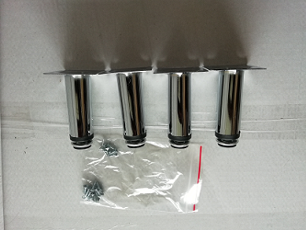 Ножки к тумбе Loranto Стиль 40, круглые, хром, 4шт. (CS00036183)