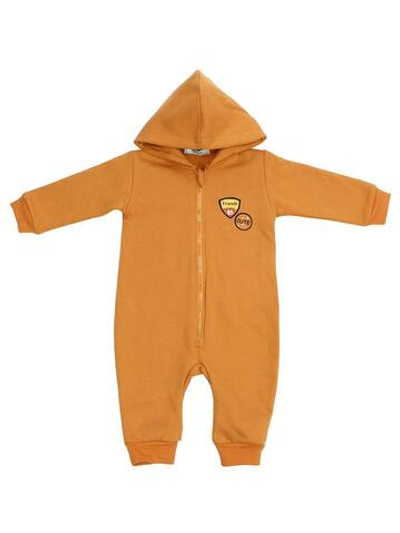 Комбинезон д/новорожд. M1112FN-0/1 футер, р.68-74 охра (Такро)