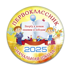 Значок для 1 Сентября в школе, модель "Книга"